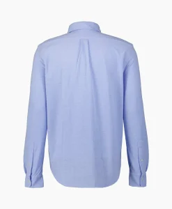 Ralph Lauren Overhemd Oxford Mesh Licht Blauw*Heren Overhemden