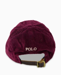 Ralph Lauren Pet Corduroy Bordeaux*Heren Petten