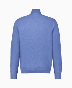 Ralph Lauren Pullover Quarterzip Cotton Blauw*Heren Truien