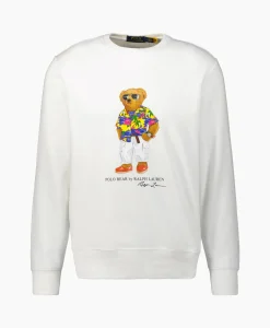 Ralph Lauren Sweater Graphic Fleece Wit*Heren Truien