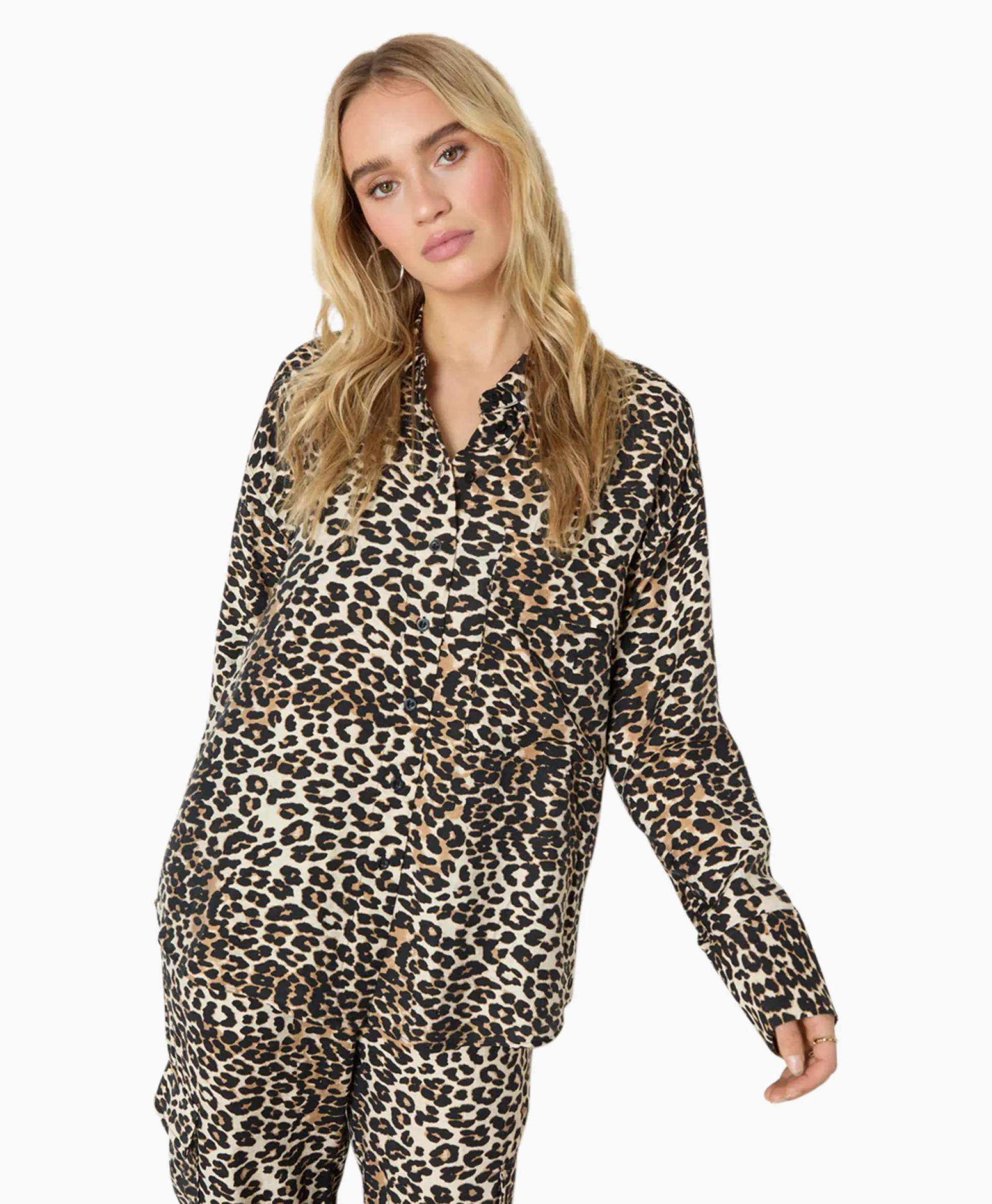 Refined Department Blouse Mikia Bruin*Dames Blouses