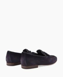 Santoni Loafer Doodling-Rvr Donker Blauw*Heren Instappers
