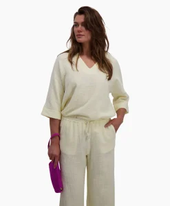 Sea Me Happy Top Myla Licht Geel*Dames T-Shirts & Tops