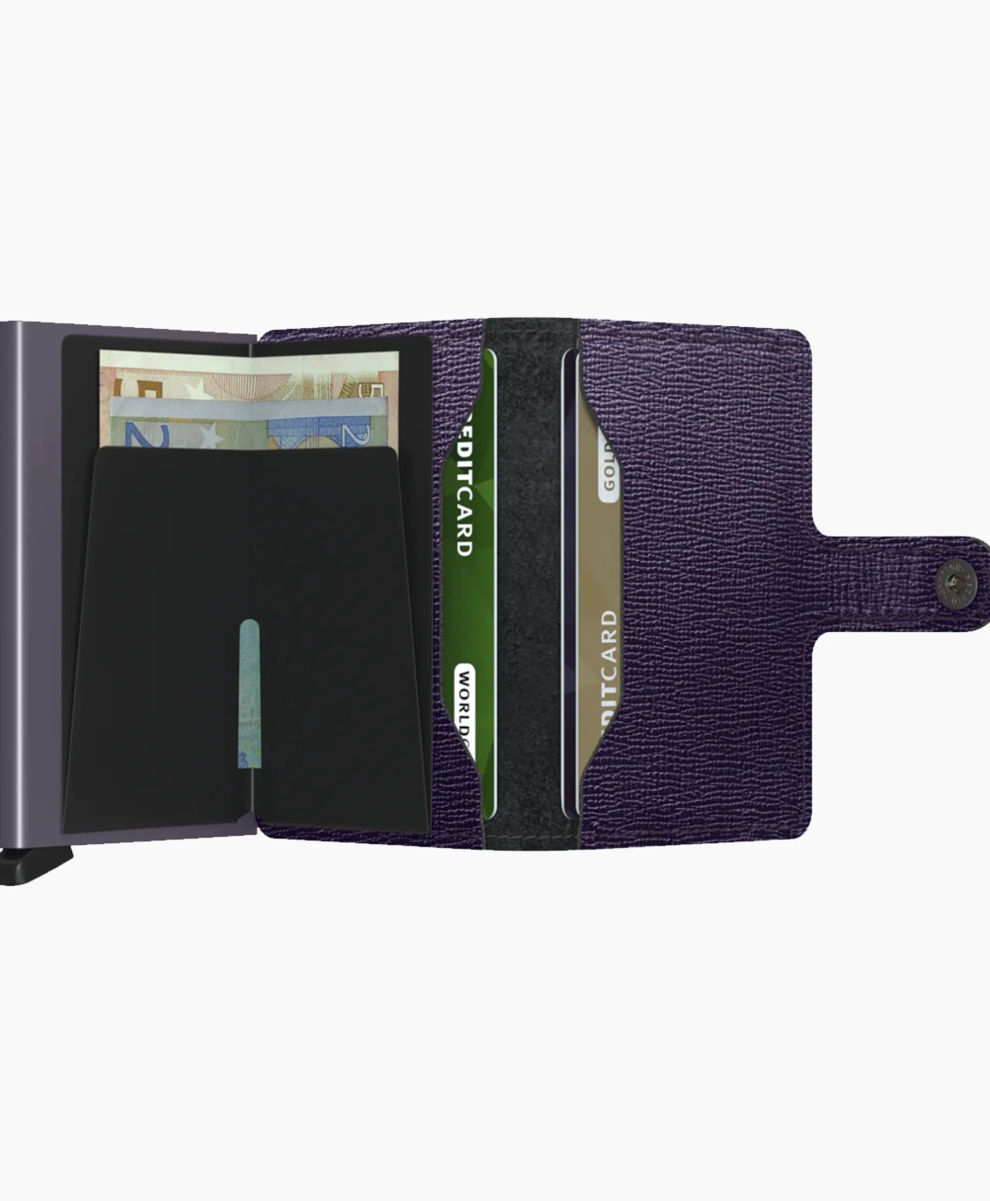 Secrid Portemonnee Miniwallet Crisple Midden Paars*Dames Portemonnees