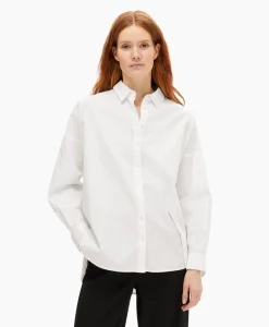Selected Femme Blouse Dina-Sanni Ls Shirt Noos Wit*Dames Blouses