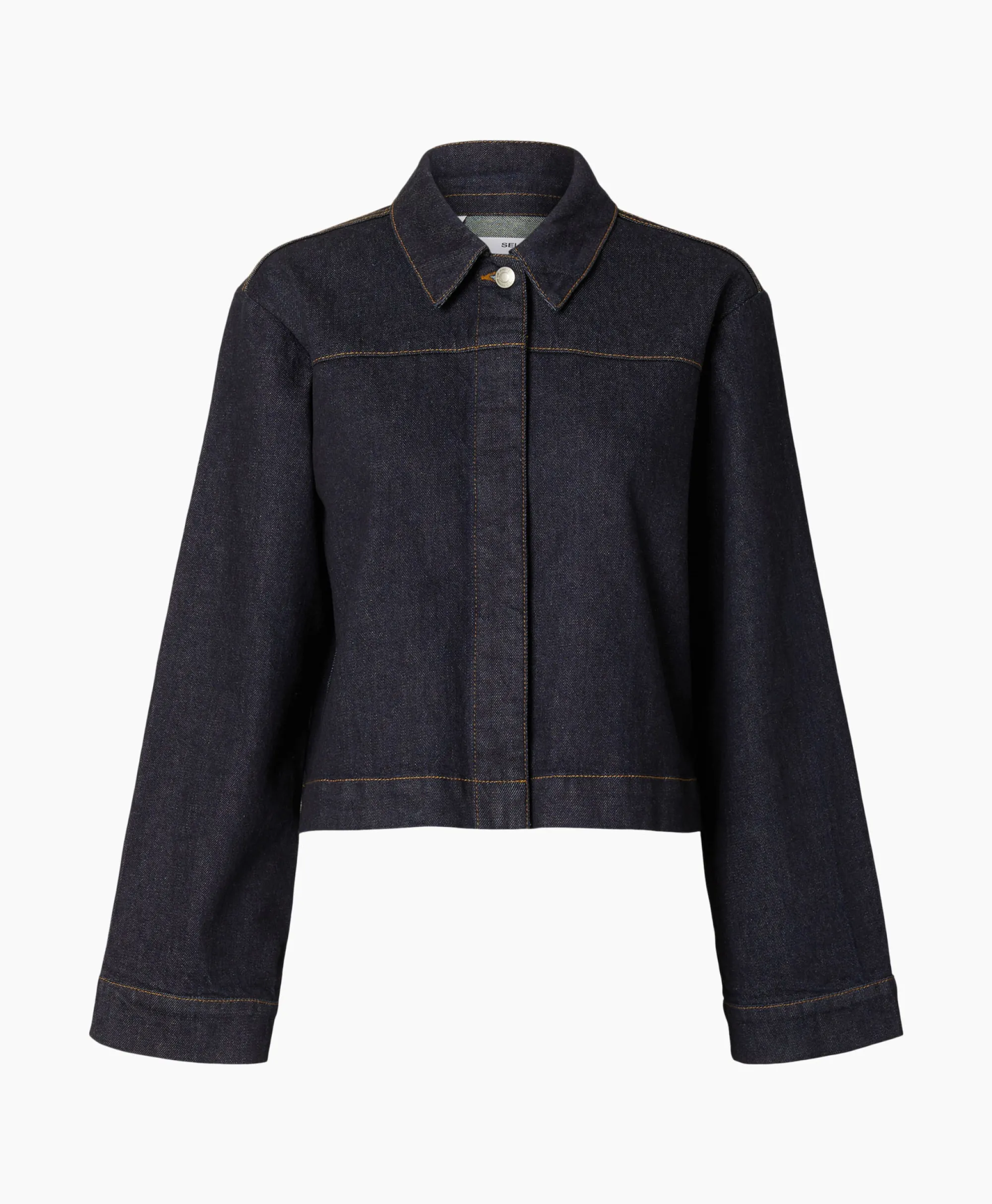 Selected Femme Jack Lisa Boxy Denim Jacket D2 Donker Blauw*Dames Jassen