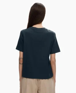 Selected Femme T-Shirt Essential Ssboxy Tee Noos Donker Blauw*Dames T-Shirts & Tops