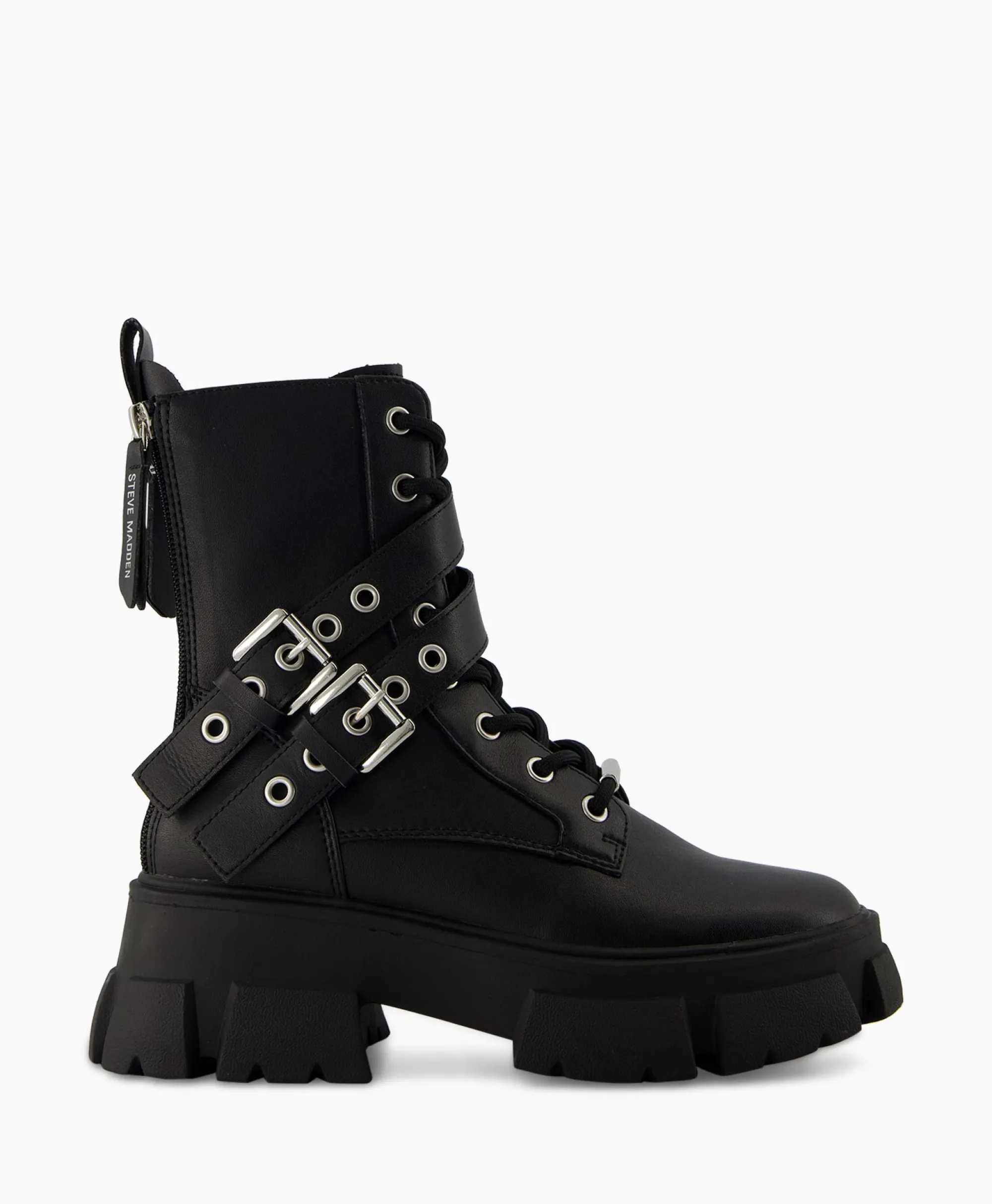 Steve Madden Enkellaars Traction Zwart*Dames Laarzen