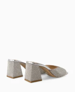 Steve Madden Sandaal Met Hak Glowing-R Zilver*Dames Sandalen