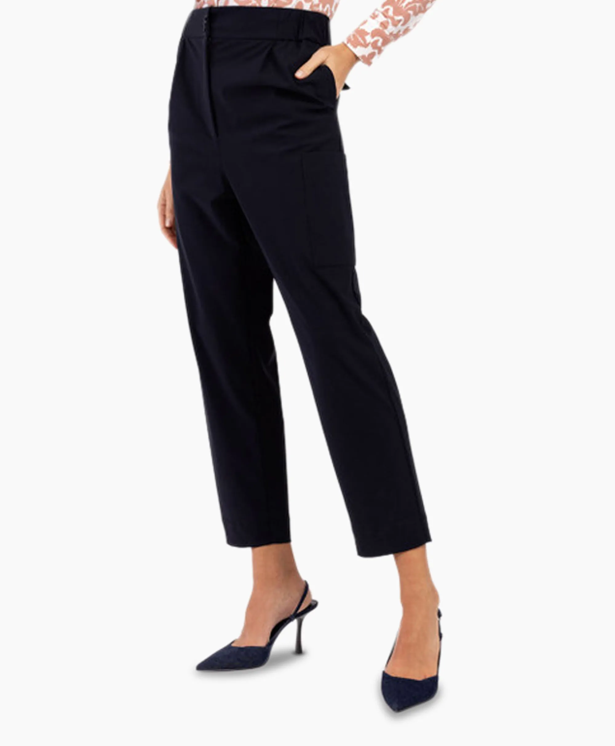 Studio Anneloes Broek Janneke Cargo Trousers Donker Blauw*Dames Broeken
