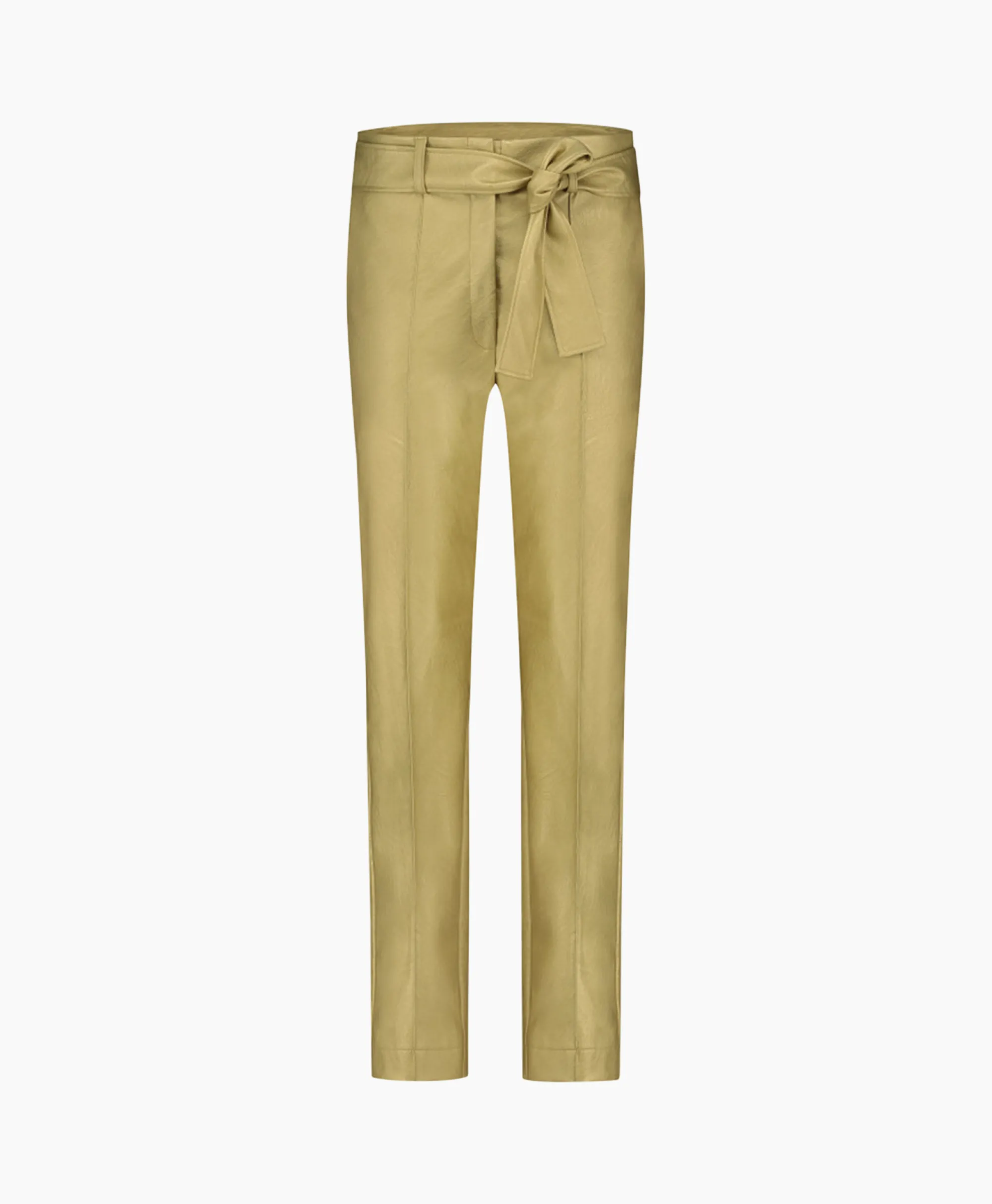 Studio Anneloes Broek Mita Faux Leather Trousers Goud*Dames Broeken