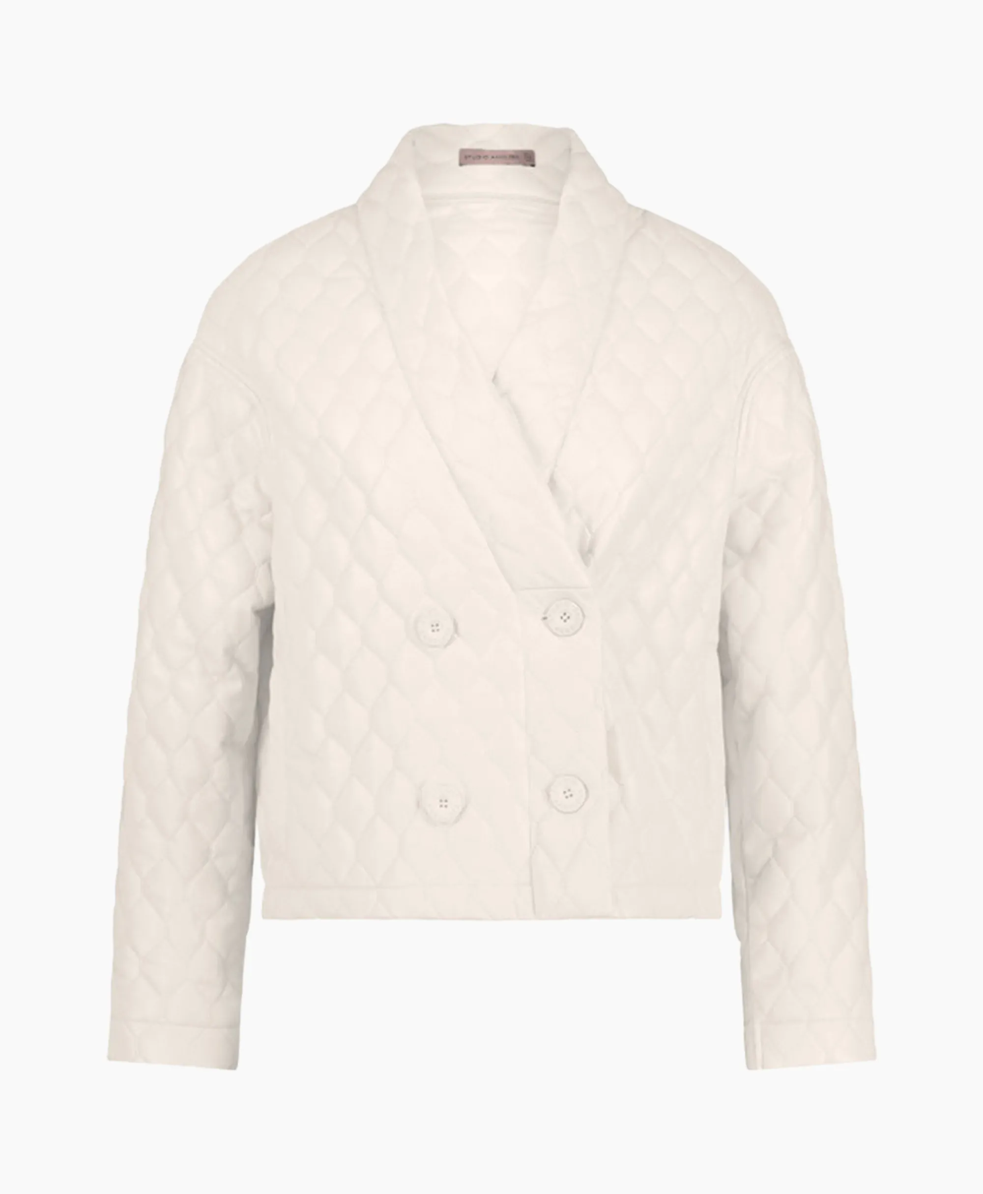 Studio Anneloes Jack James Quilted Leather Jacket Off White*Dames Jassen