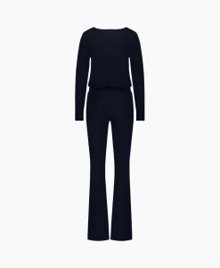 Studio Anneloes Jumpsuit Kimmy Flair Donker Blauw*Dames Jumpsuits