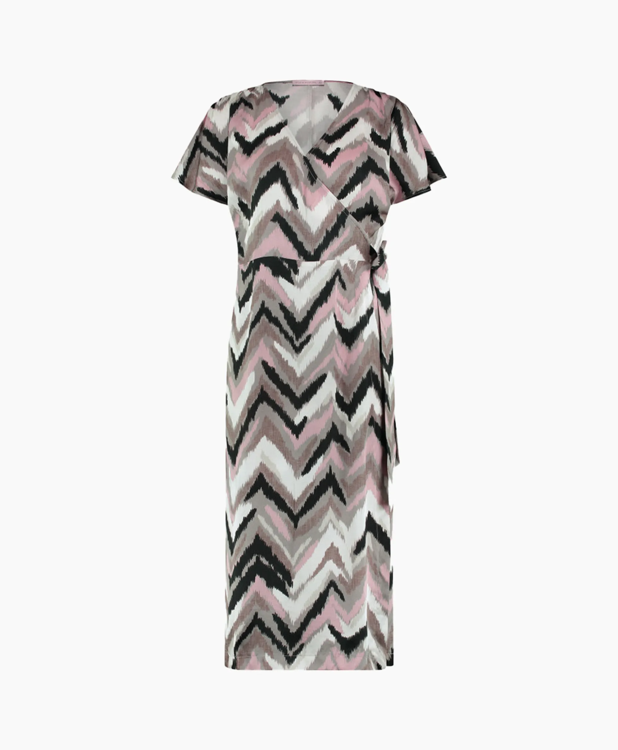 Studio Anneloes Jurk Juno Satin Wrap Dress Ecru*Dames Jurken