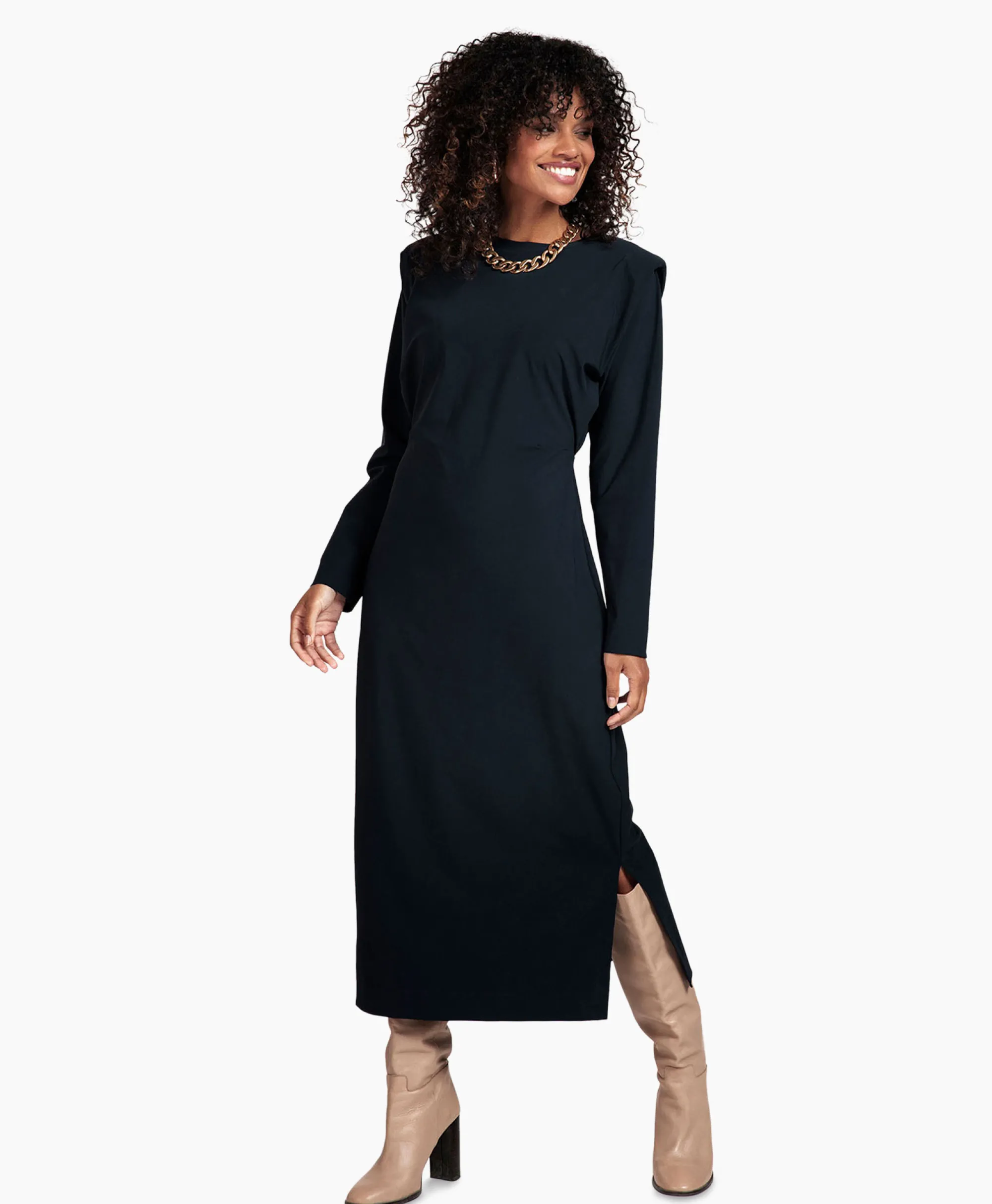 Studio Anneloes Jurk Tammy Dress Donker Blauw*Dames Jurken