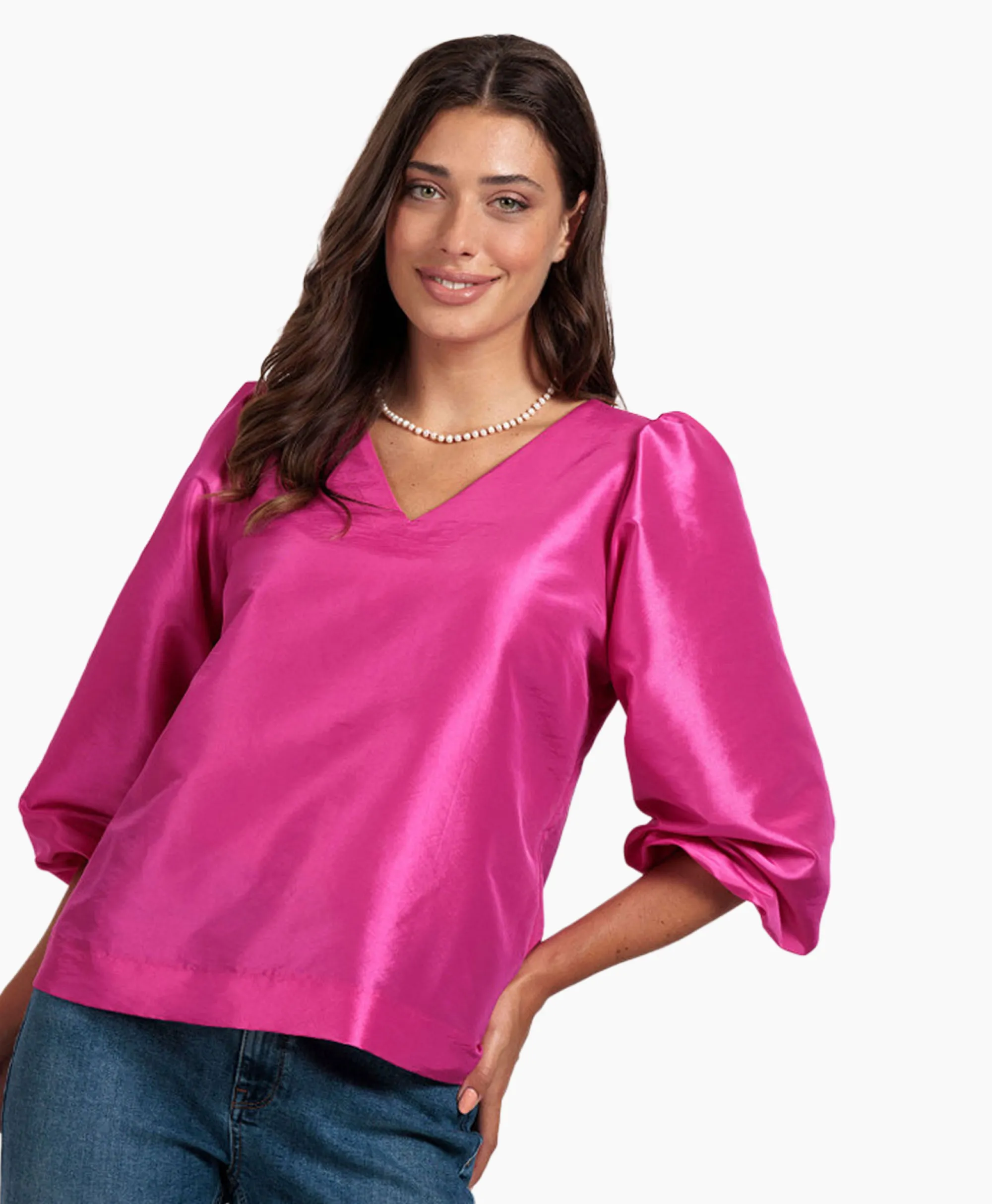 Studio Anneloes Top Laudi Taft Paars*Dames T-Shirts & Tops