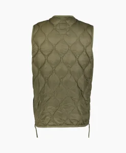 Taion Bodywarmer Military V Neck Olijf*Heren Jassen