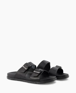 Ugg Sandaal Wainscott Buckle Slide Black Jeans*Heren Sandalen
