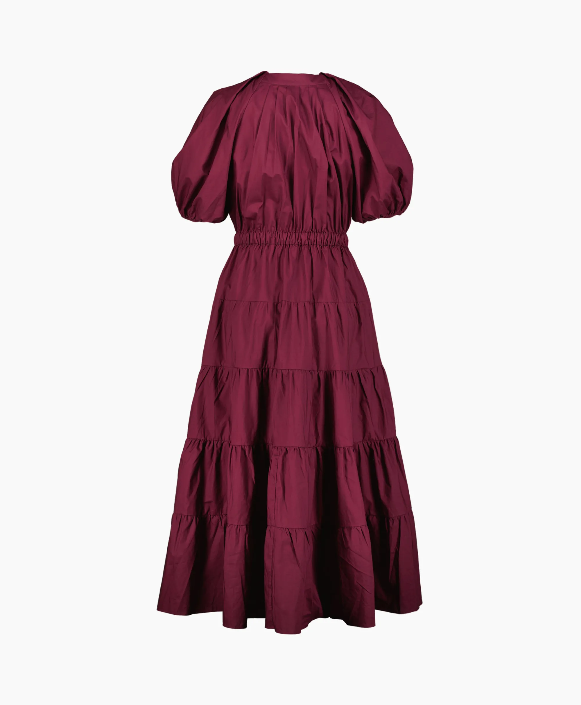 Ulla Johnson Midi Jurk Olina Bordeaux*Dames Jurken