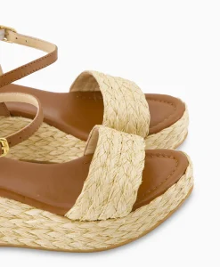 Unisa Sandaal Met Hak Kebek_Mar Bruin*Dames Sandalen