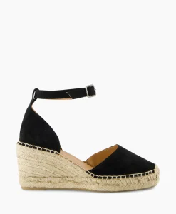 Via Vai Espadrille Flora Braid Zwart*Dames Instappers