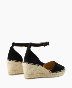 Via Vai Espadrille Flora Braid Zwart*Dames Instappers