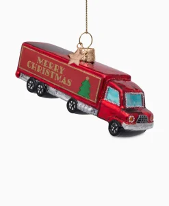Vondels Kerstbal Christmas Truck Rood*Lifestyle Lifestyle