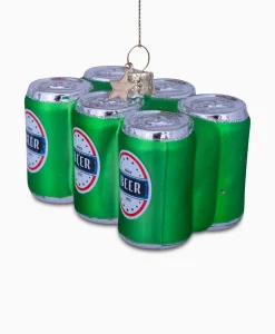 Vondels Kerstbal Sixpack Bier Groen*Lifestyle Lifestyle