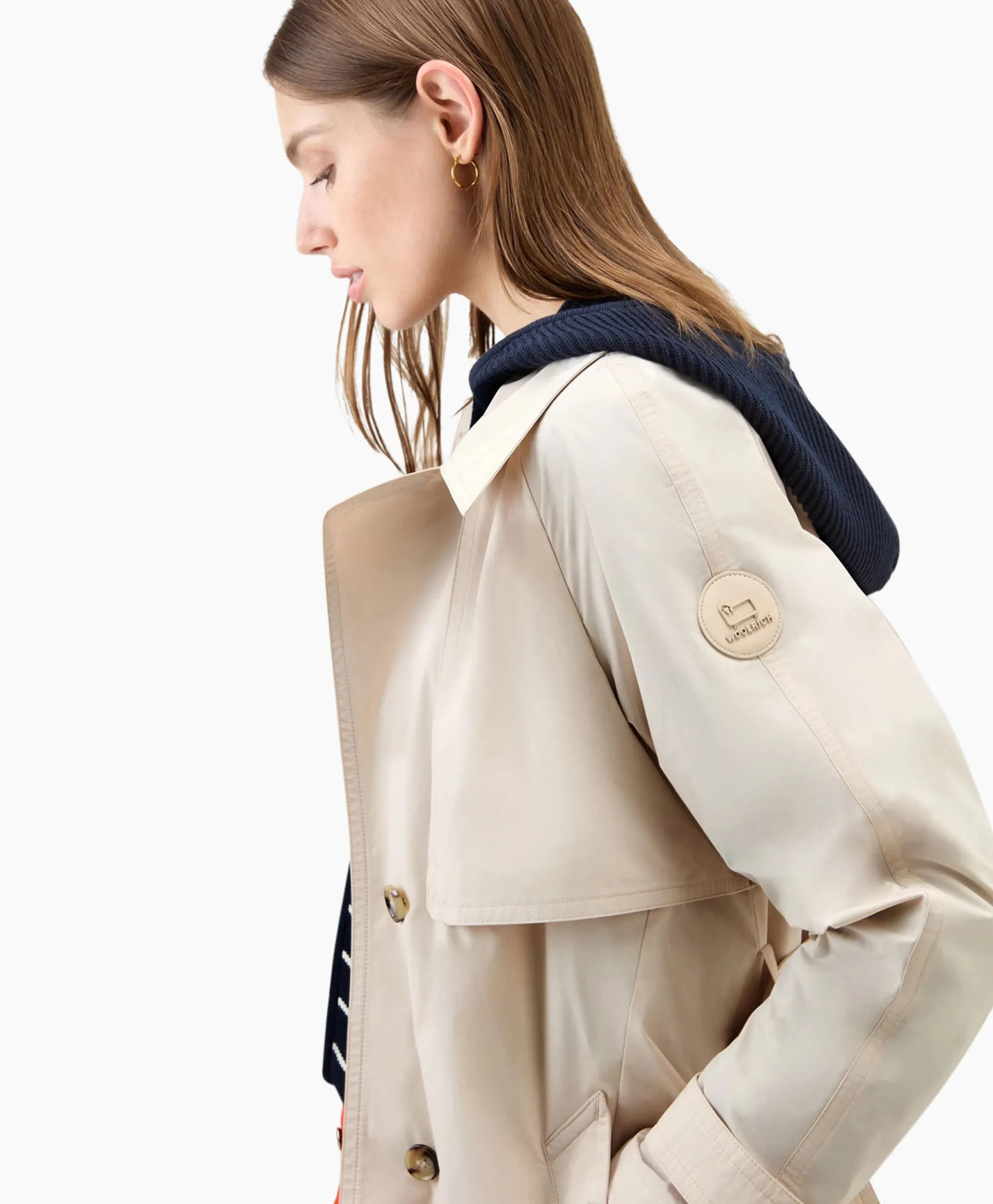 Woolrich Trenchcoat Summer Beige*Dames Jassen