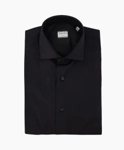 Xacus Tailor Fit Shirt Zwart*Heren Overhemden