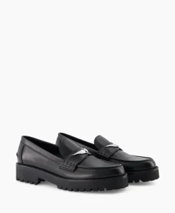 Zadig & Voltaire Zadig & Voltaire Loafer Joecassin Semy Shiny Calfskin Zwart*Dames Instappers