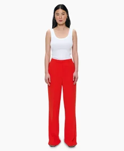 Zenggi Pantalon Techno Silk Rood*Dames Broeken